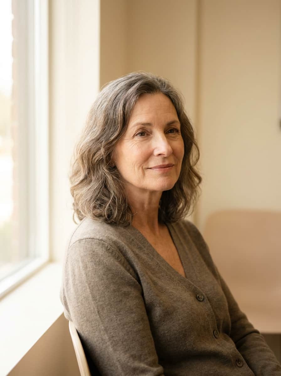 Patient in a calm clinic setting